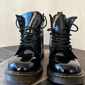 Black Patent Leather Dr. Martens Kids Size 4
